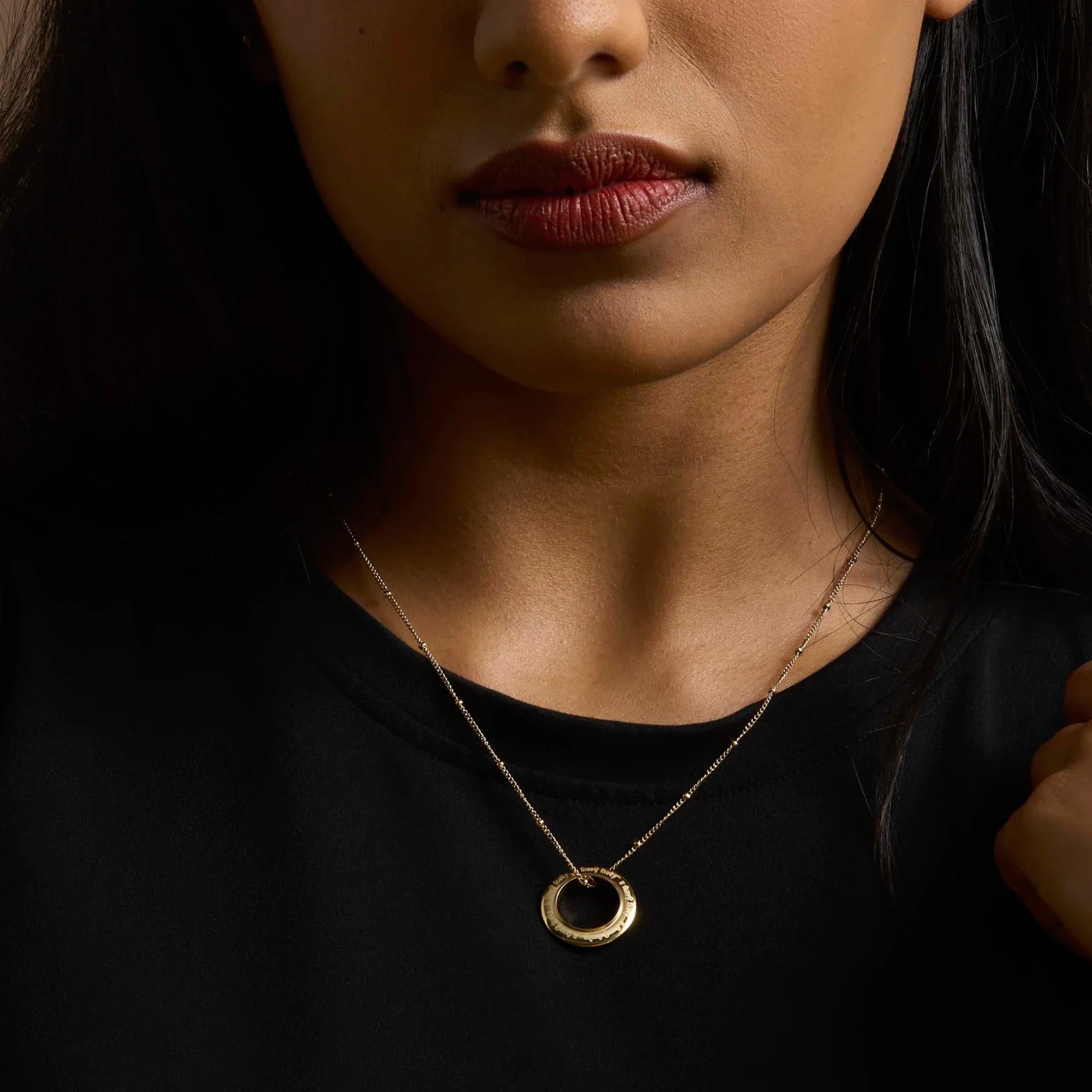 Kara necklace premium pendant – Sikh symbol jewellery in gold and silver