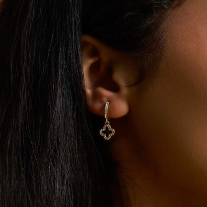 Lucky Leaf Shine Earrings