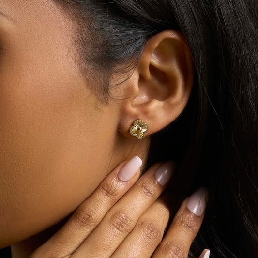 Lucky Leaf Stud Earrings