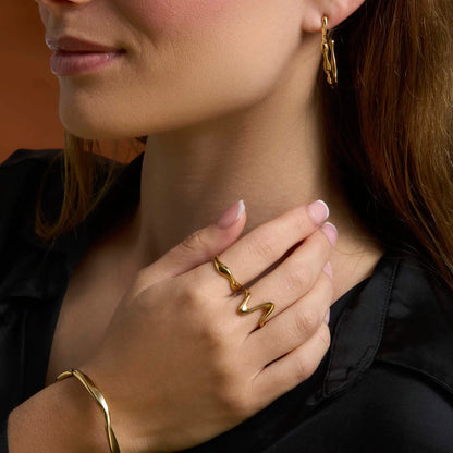 Meltdown Heart Stud Earrings