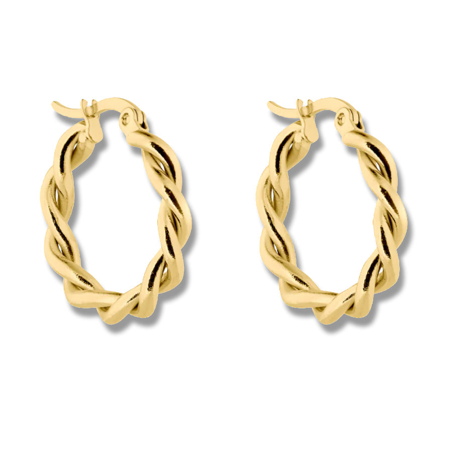 Eternal Twist Hoop Earrings