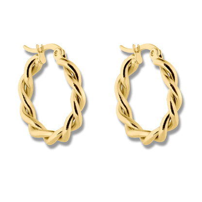 Eternal Twist Hoop Earrings