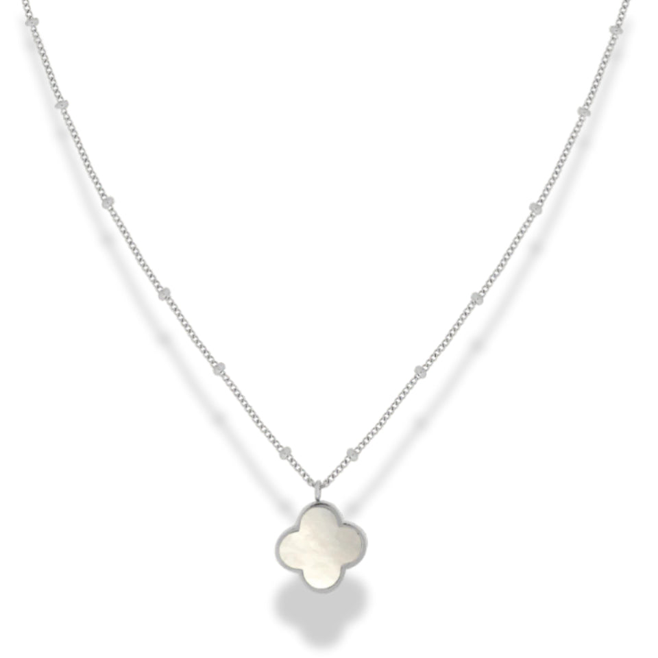 Lucky Leaf Pearl Necklace