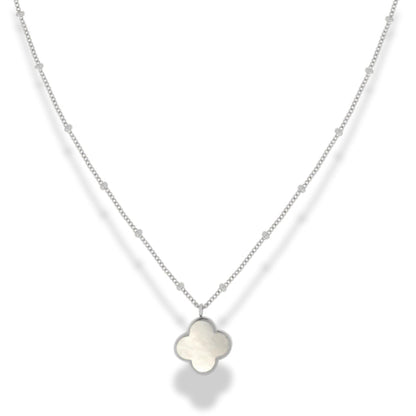 Lucky Leaf Pearl Necklace