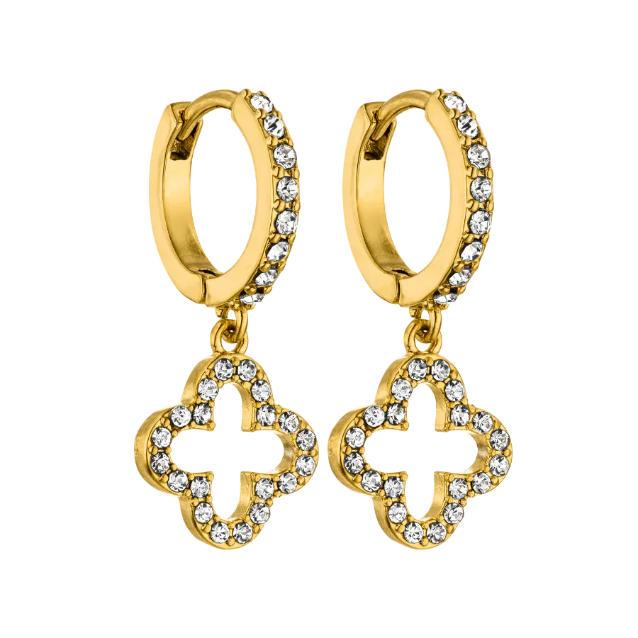 Lucky Leaf Shine Earrings