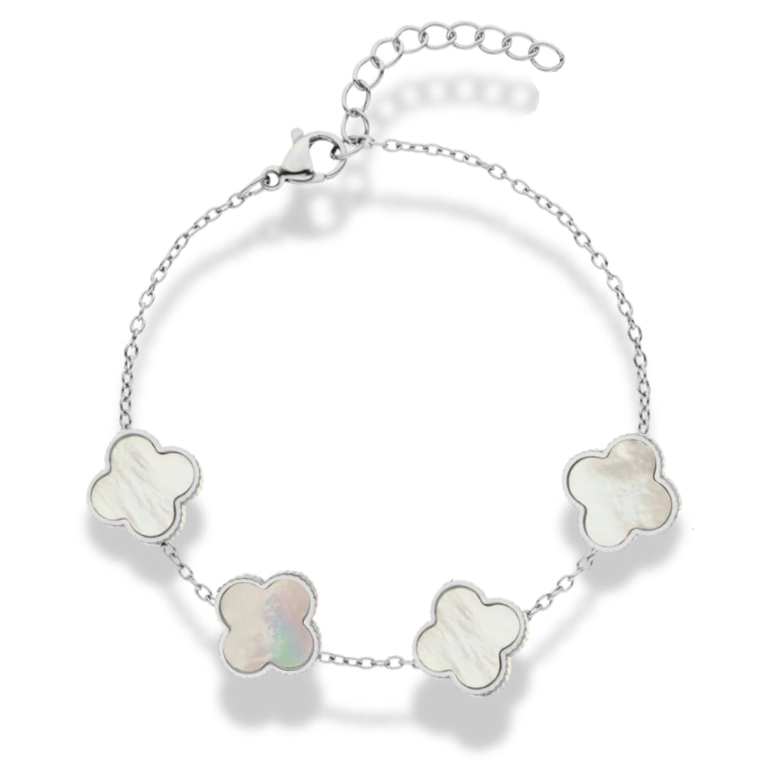 Lucky Leaf Pearl Bracelet