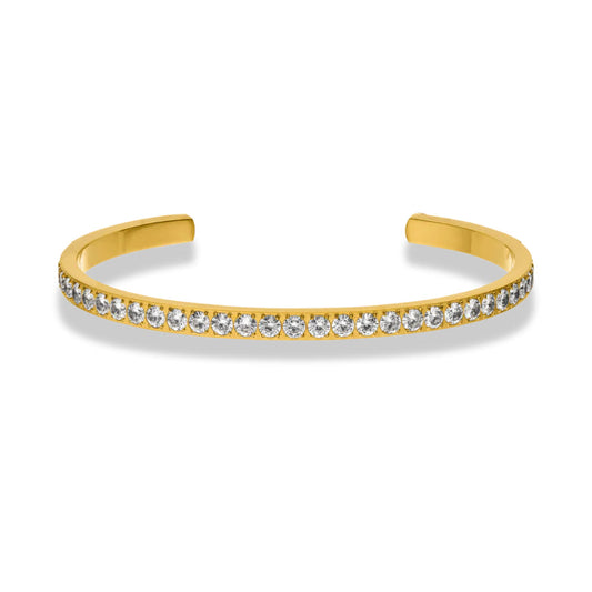 Timeless Crystal Open Bangle